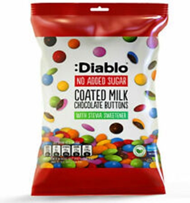 Picture of DIABLO PKT COATED CHOCOLATE BUTTONS 40GR